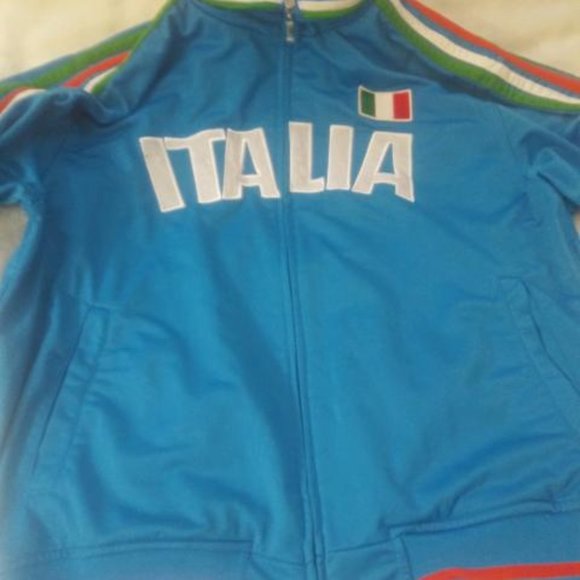 Mens Blue Italia Track Jacket - Picture 3 of 3